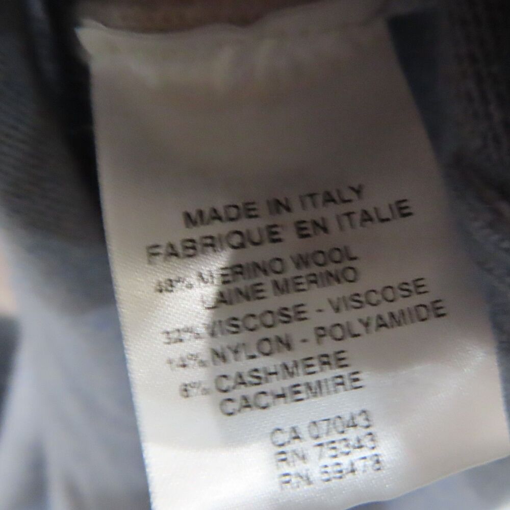 Bianco & Blu Italy Wool Cashmere Colorblock Dress Womens Small Cloud‎ Rice NEW - Picture 11 of 12